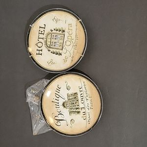 Decorative 6" Wall Plates w/Hangers